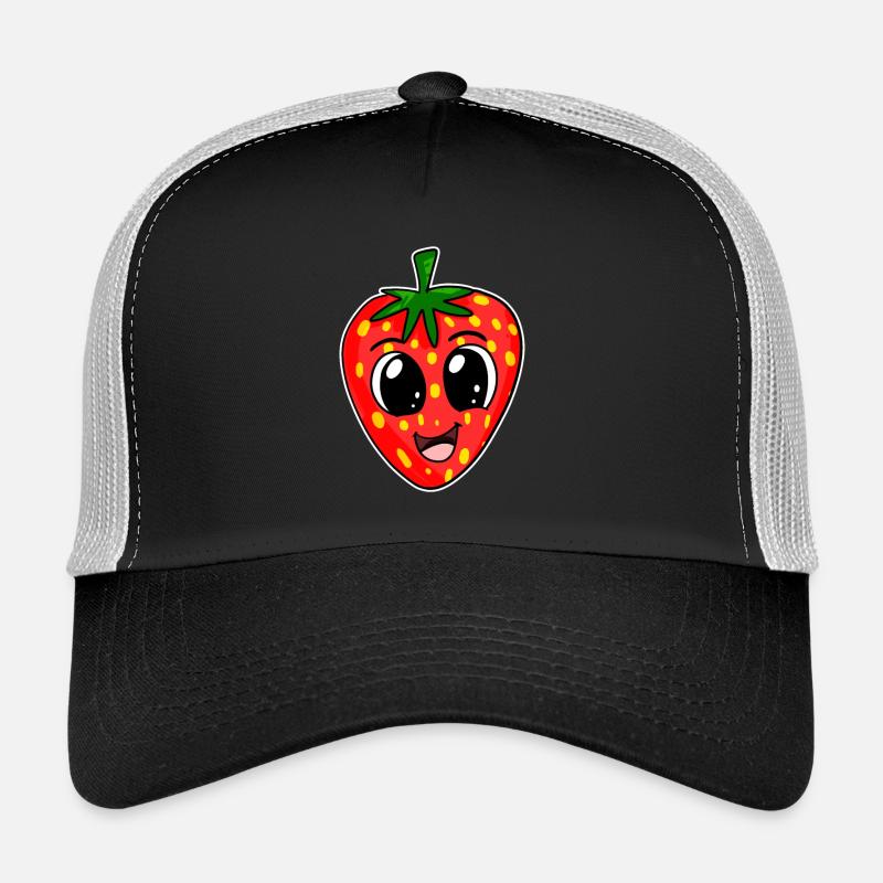Strawberry Strawberries - Trucker Cap - black/stone grey