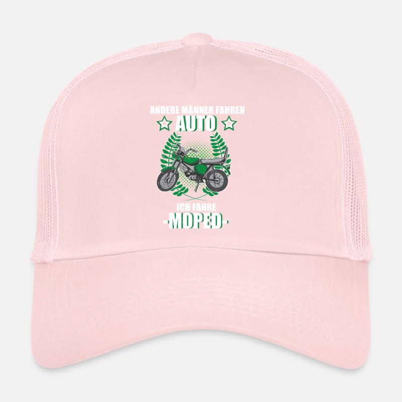 Moped Mopedfahrer Retro Mofa Zweitakt Trucker Cap