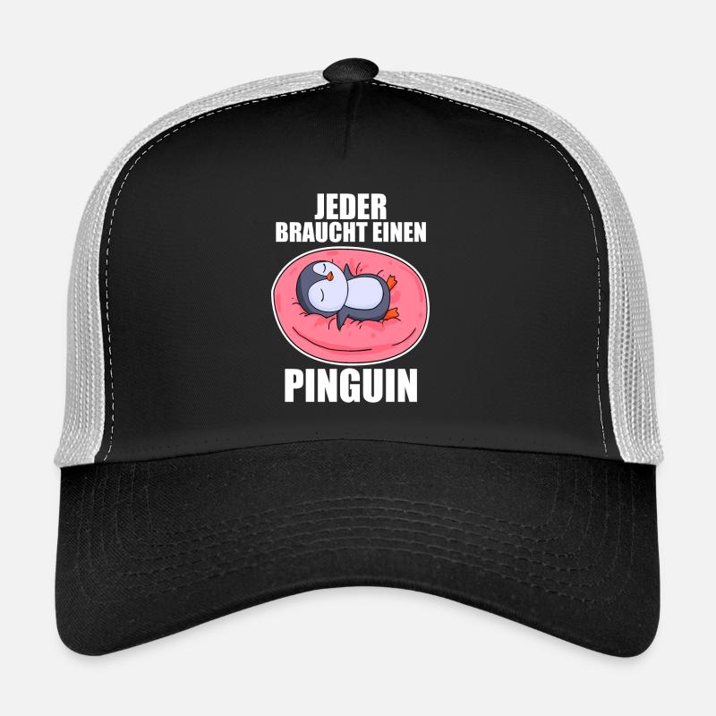 Pinguin Pinguine - Trucker Cap - Schwarz/Steingrau