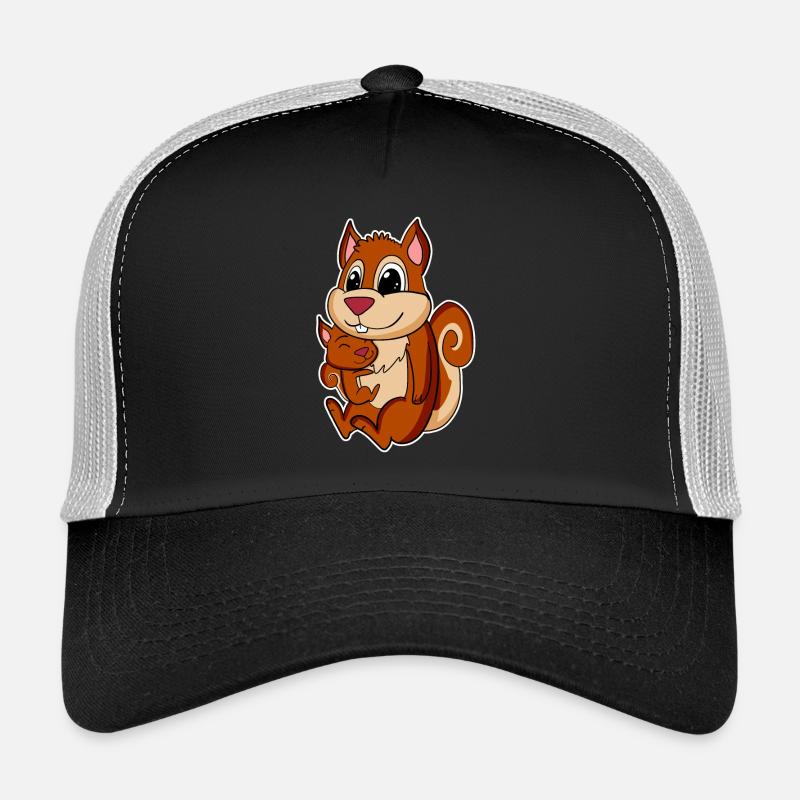 Famille d’écureuils - Écureuil avec bébé Casquette trucker 