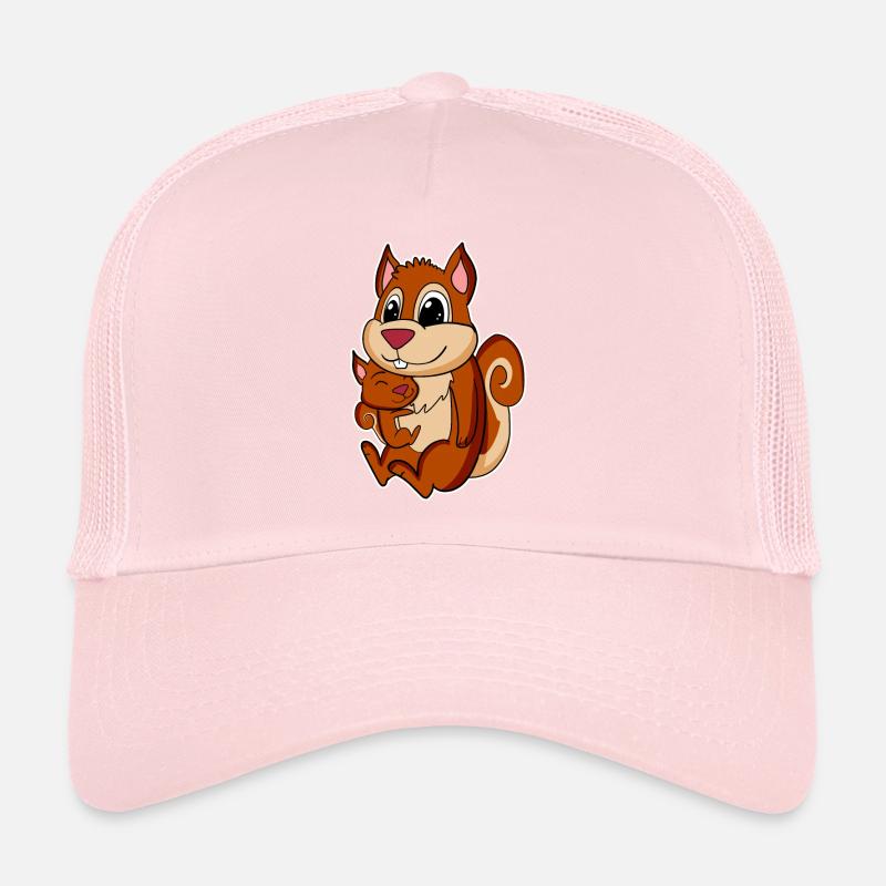 Famille d’écureuils - Écureuil avec bébé Casquette trucker 