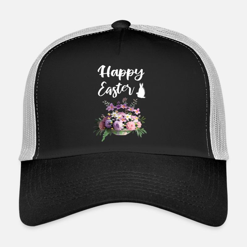 Joyeuses Fleurs de Pâques Bouquet Casquette trucker 