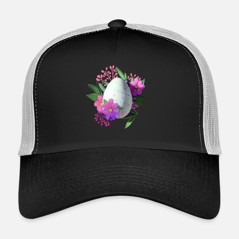 Fleurs Easter Egg Floral Casquette trucker 