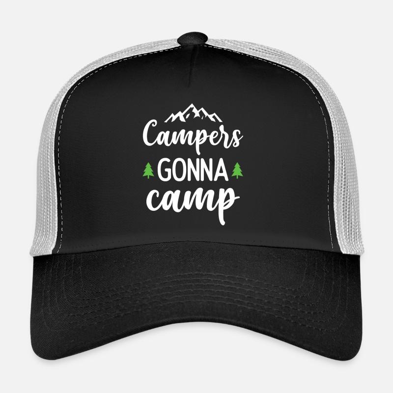 Camper auf dem Weg zum Camp Trucker Cap