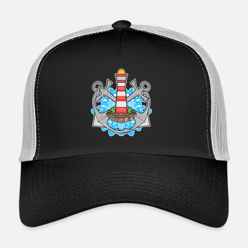 Phare d’ancre Mer du Nord Casquette trucker 