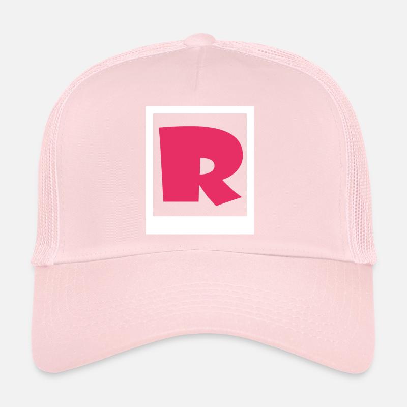Simple rose gothique R Casquette trucker 