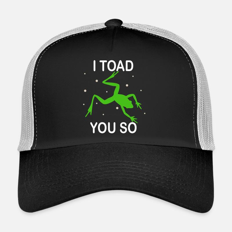 Je déteste dire que je te crapauds tellement - Casquette trucker  - noir/gris pierre