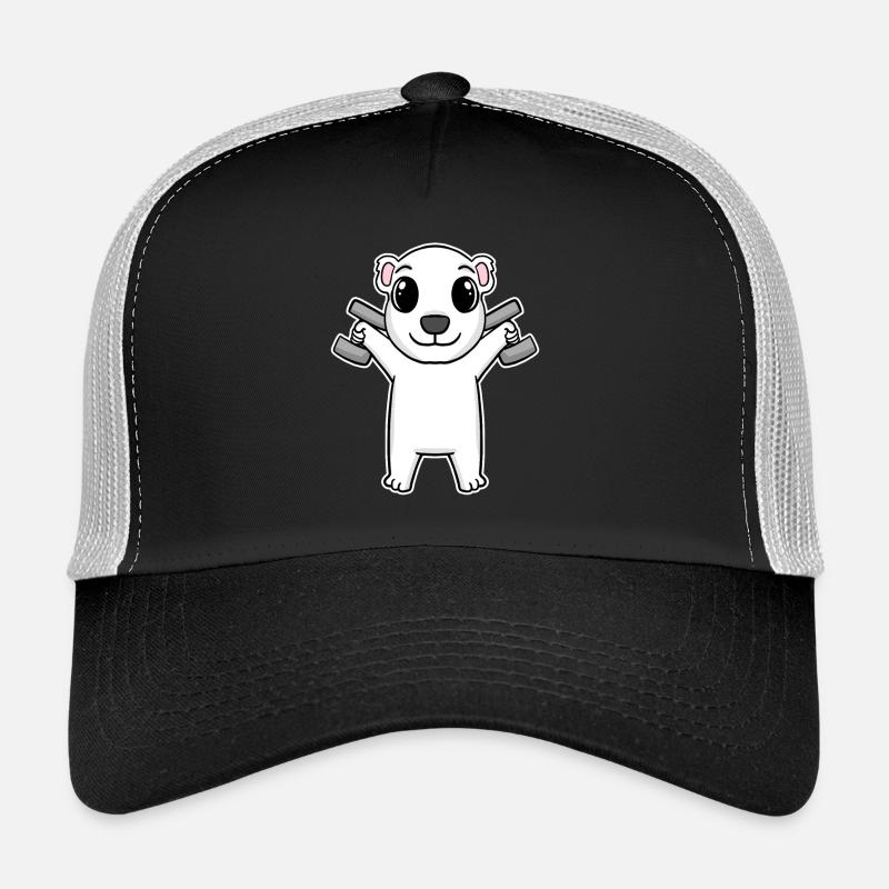 Polar Bear Dumbbell Training Strength Training Fitness Casquette trucker 