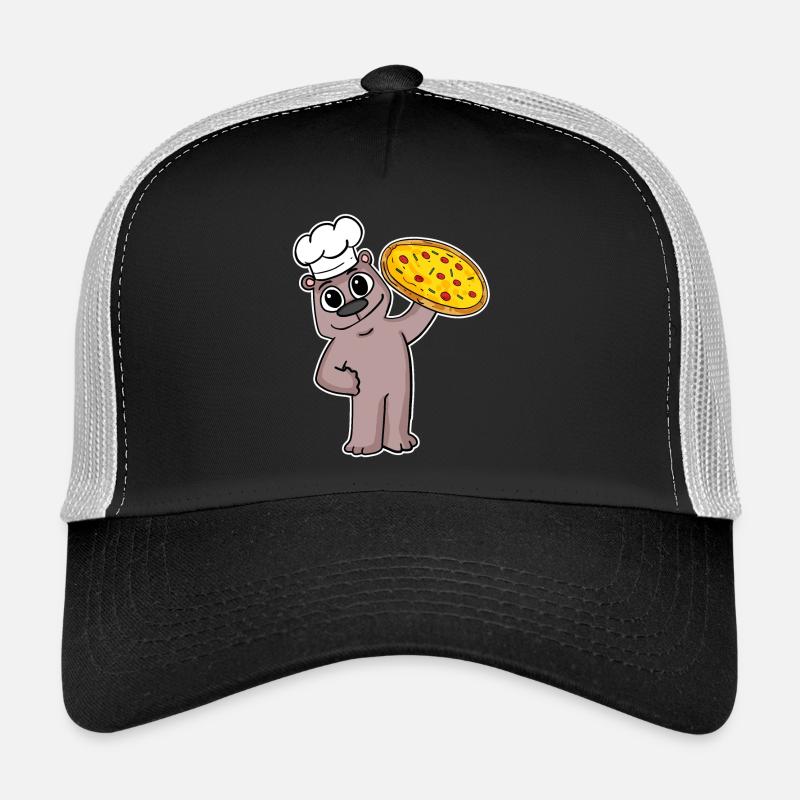 Pizza Chef Pizza Chef Bear Italie Casquette trucker 