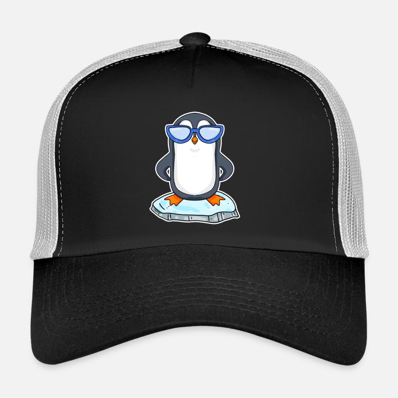 Cooler Pinguin - Trucker Cap - Schwarz/Steingrau