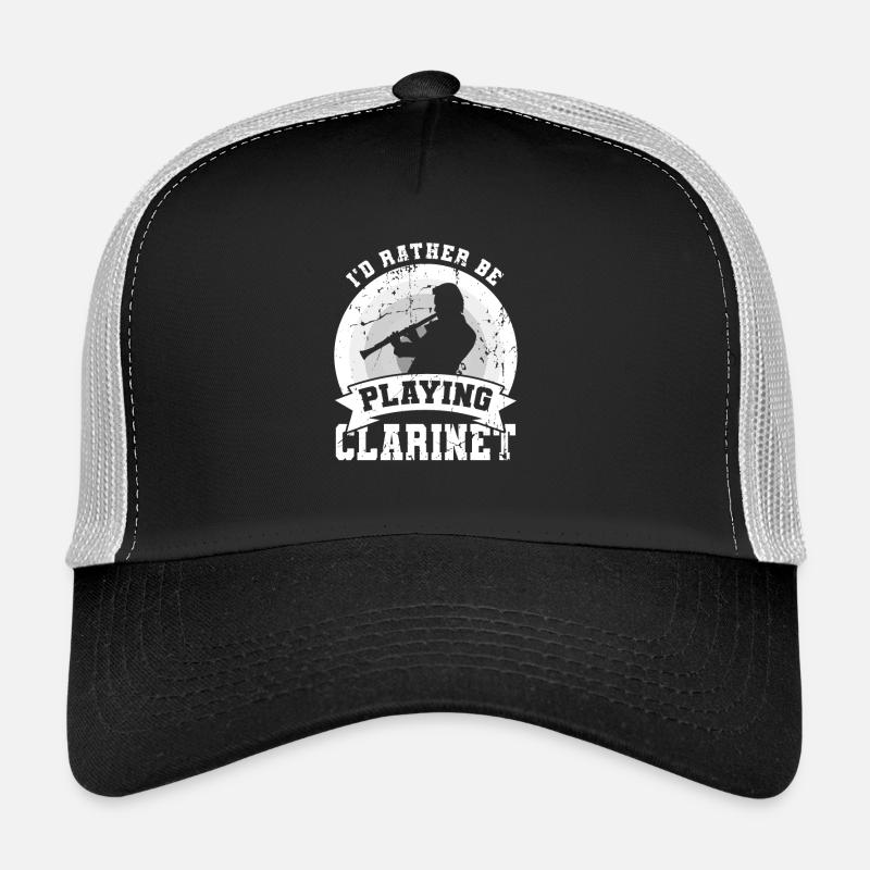 Funny clarinet joke Trucker Cap