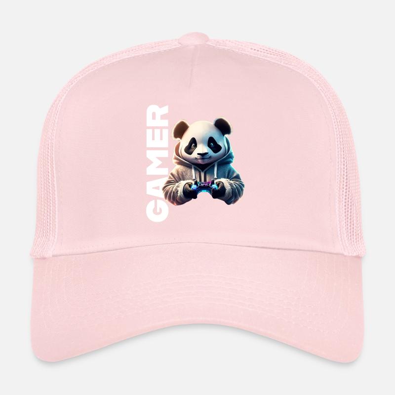 Lettrage de joueur avec panda cool Casquette trucker 