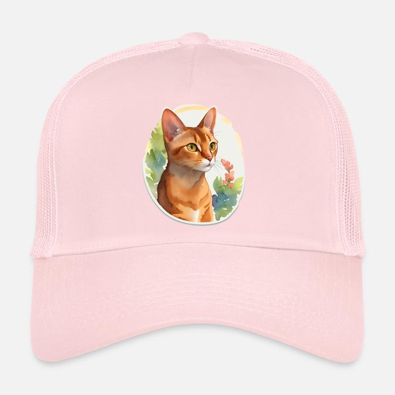 Chat abyssin Casquette trucker 