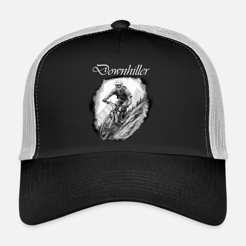 Downhiller white Trucker Cap