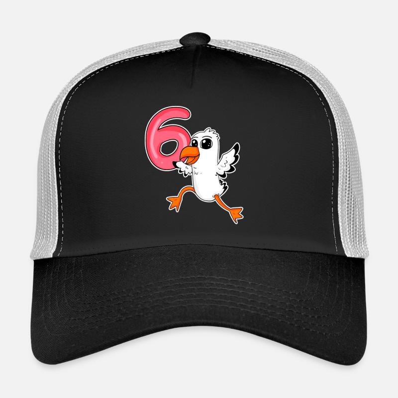 6e anniversaire Motif Seagull - six ans Casquette trucker 