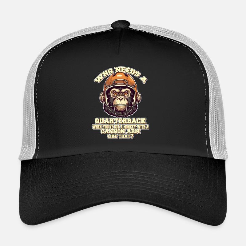 Motivierender Quaterback Affe Trucker Cap