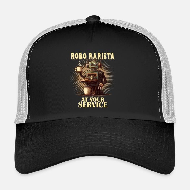 Robobarista Coffee Cooking Robot - Trucker Cap - black/stone grey