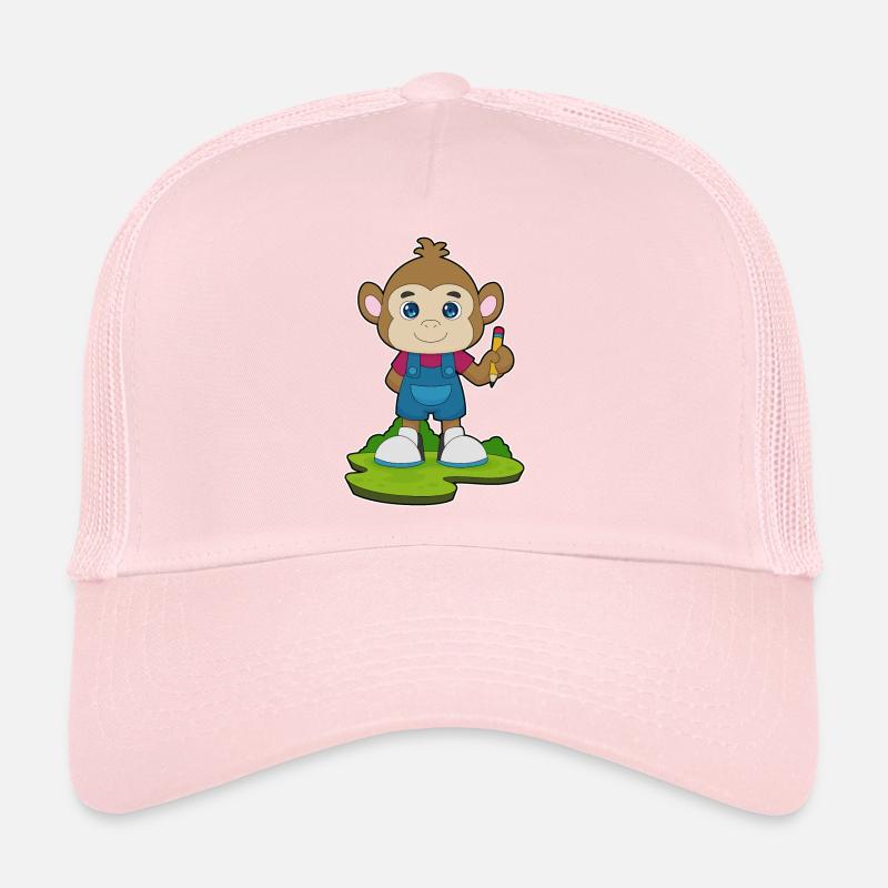 École de crayons Monkey Student Casquette trucker 
