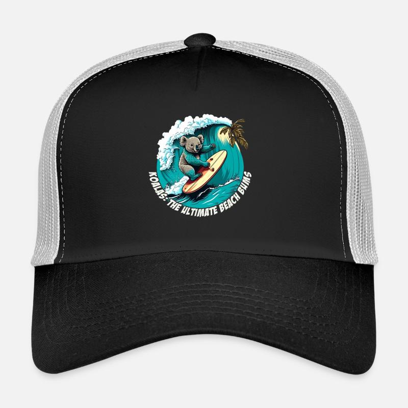Beach Bums Koala s’amuse à surfer Casquette trucker 