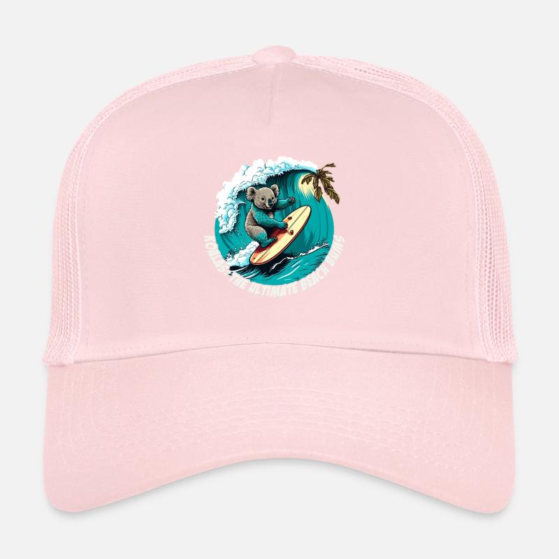 Beach Bums Koala s’amuse à surfer Casquette trucker 