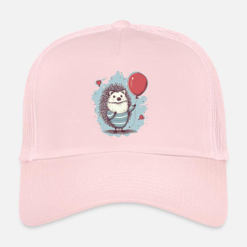 Hérisson mignon avec ballon Casquette trucker 