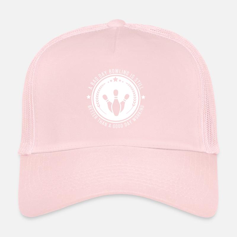 Lustiges Bowling-Arbeitszitat Trucker Cap