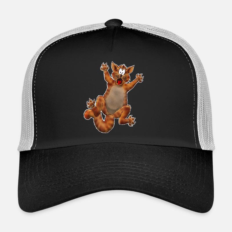 Chat fou Casquette trucker 