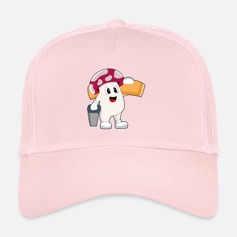 Métier de charpentier à champignons Casquette trucker 