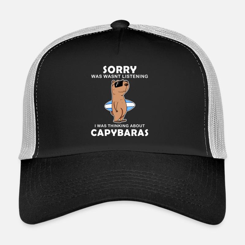 Capybara Wasserschwein Capybaras Casquette trucker 