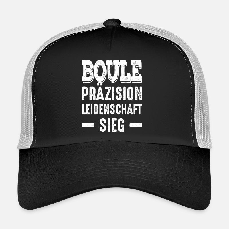 Boule Präzision Leidenschaft Sieg! Bouler Spruch Trucker Cap