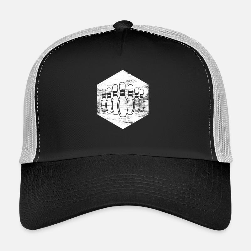 Dessin d’épingles de bowling Casquette trucker 