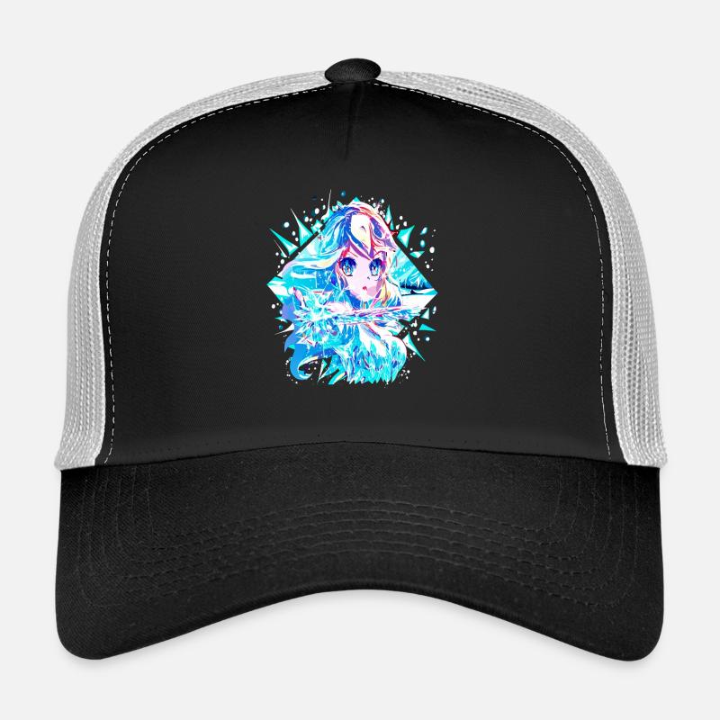 Anime Reine des neiges Princesse des glaces Casquette trucker 