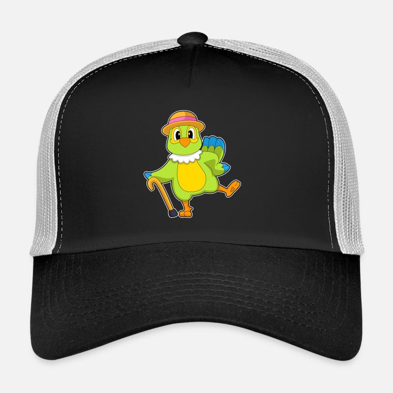 Parrot Bâton de marche de retraité Casquette trucker 