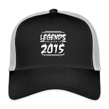 2015 - Année 2015 - Année 2015 - Casquette trucker  - noir/gris pierre - Devant