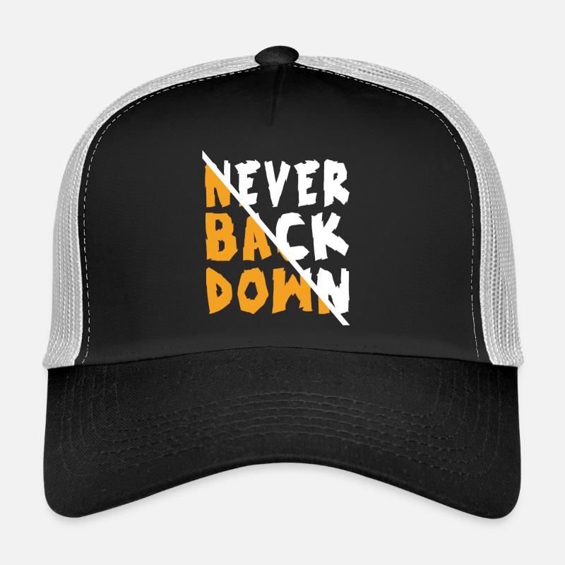 Ne reculez jamais dans la conception - Casquette trucker  - noir/gris pierre