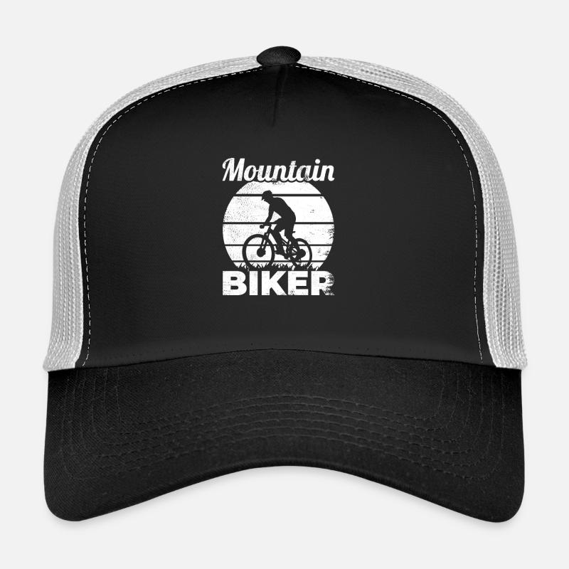 Funny mountain biker Trucker Cap