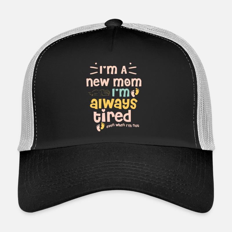 Mama - Trucker Cap - Schwarz/Steingrau