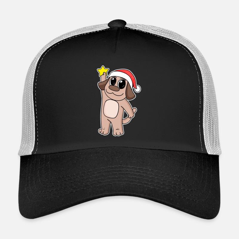 Chien Noël Casquette trucker 