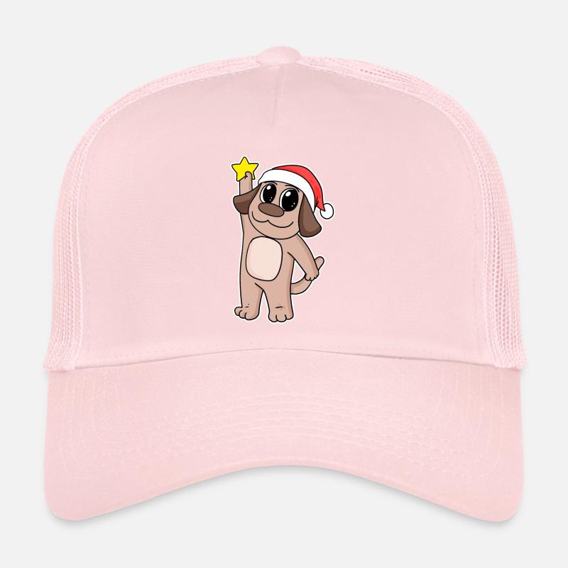 Chien Noël Casquette trucker 