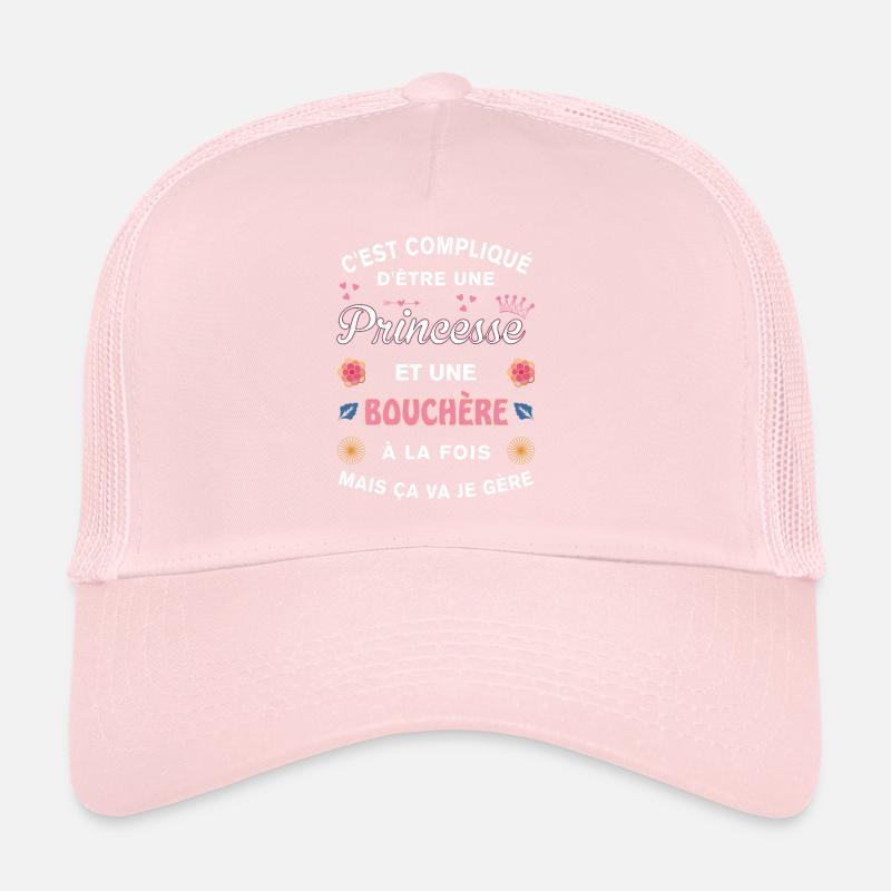 Cadeau Humoristique Bouchère Princesse Casquette trucker 
