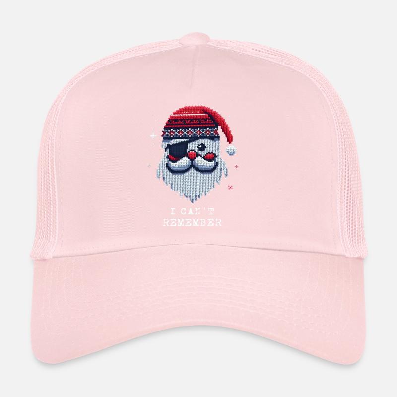 Père Noël avec motif de tricot Eye Patch Casquette trucker 