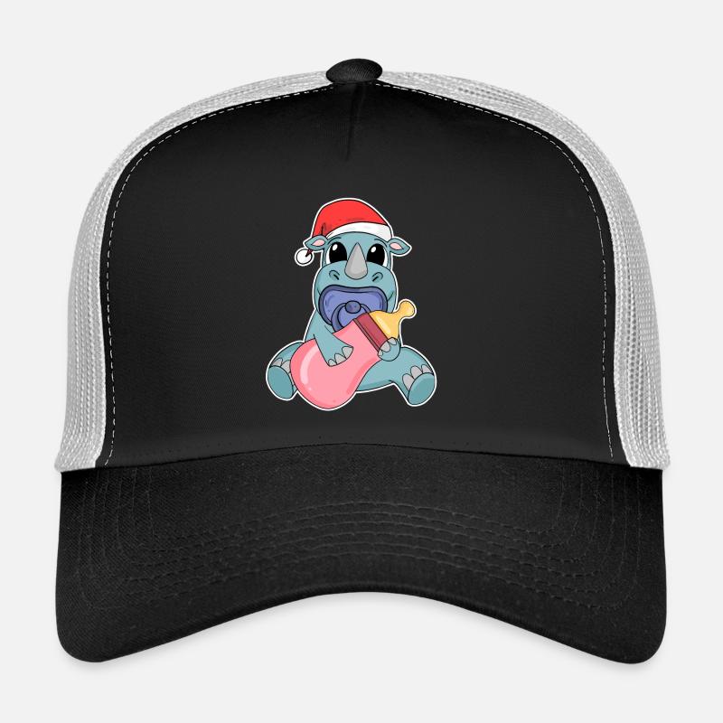 Rhinocéros Bébé Noël Casquette trucker 