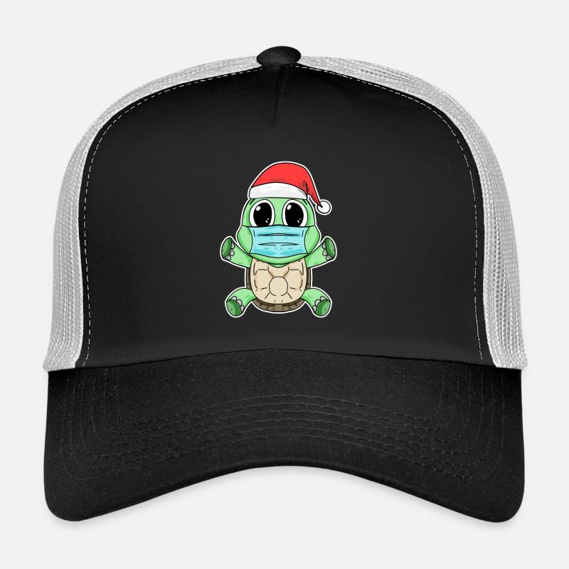 Turtle Christmas Funny Trucker Cap