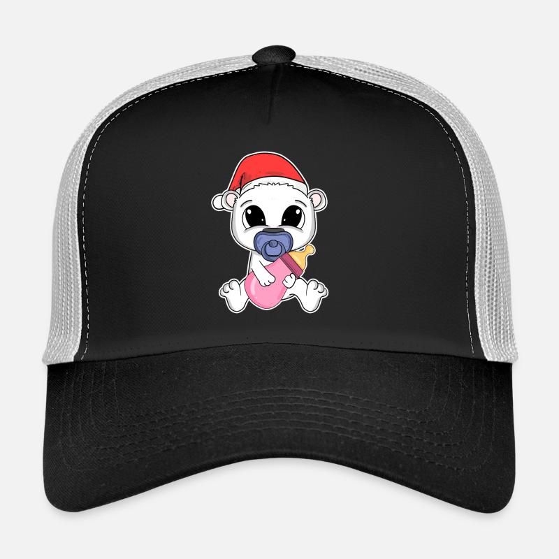 Ours polaire Bébé Ours de Noël Casquette trucker 