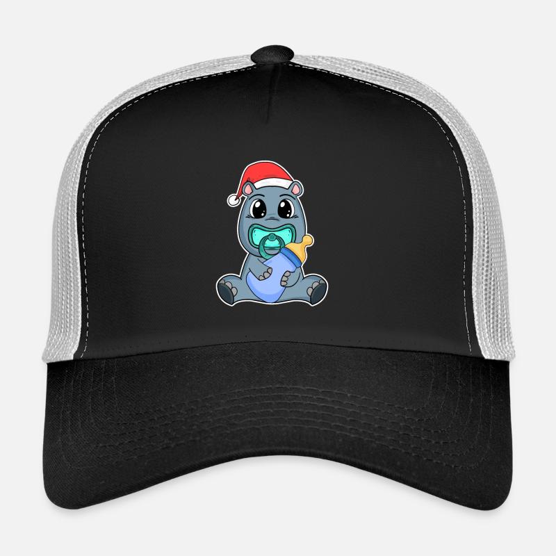 Hippopotame Bébé Noël Casquette trucker 