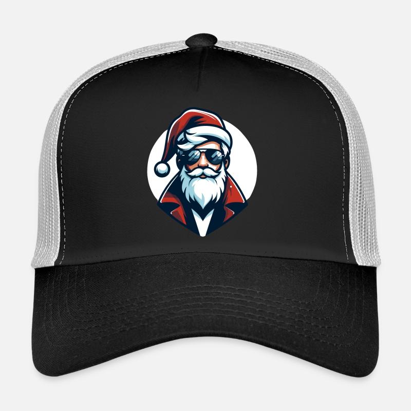 Père Noël Hipster - Noël Chic Casquette trucker 
