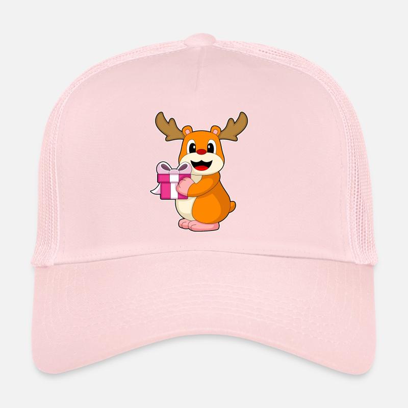 Hamster Christmas Package Trucker Cap