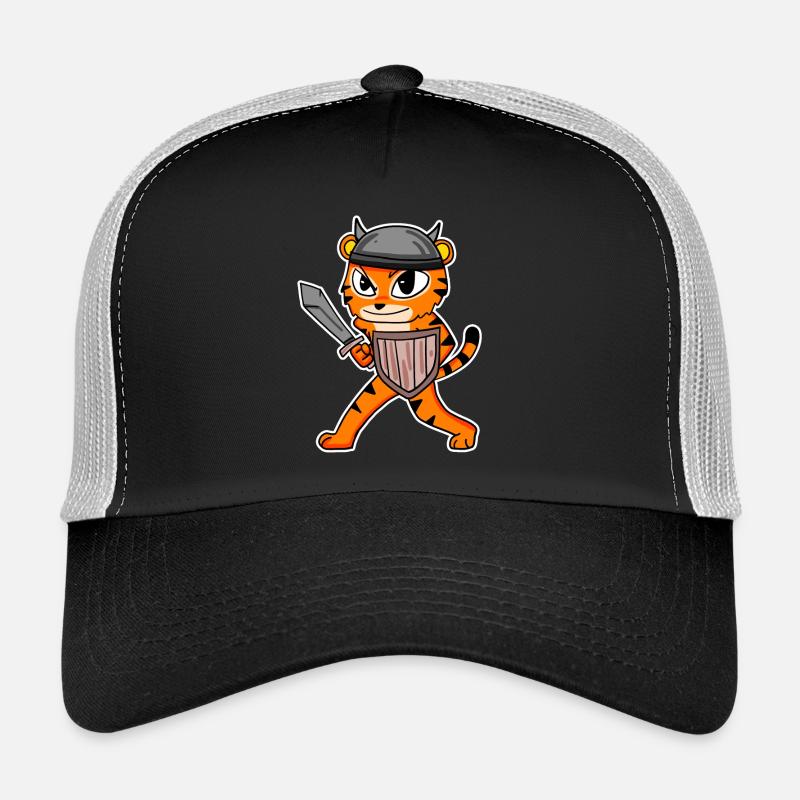 Wikinger Motiv Tiger Trucker Cap