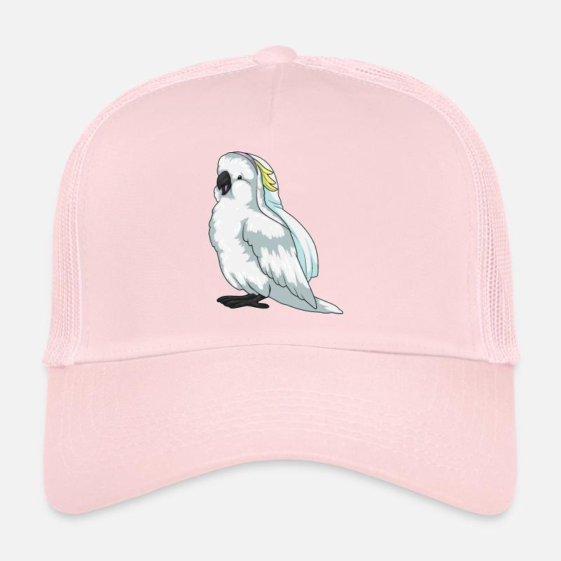 Voile de mariée perroquet mariage Casquette trucker 