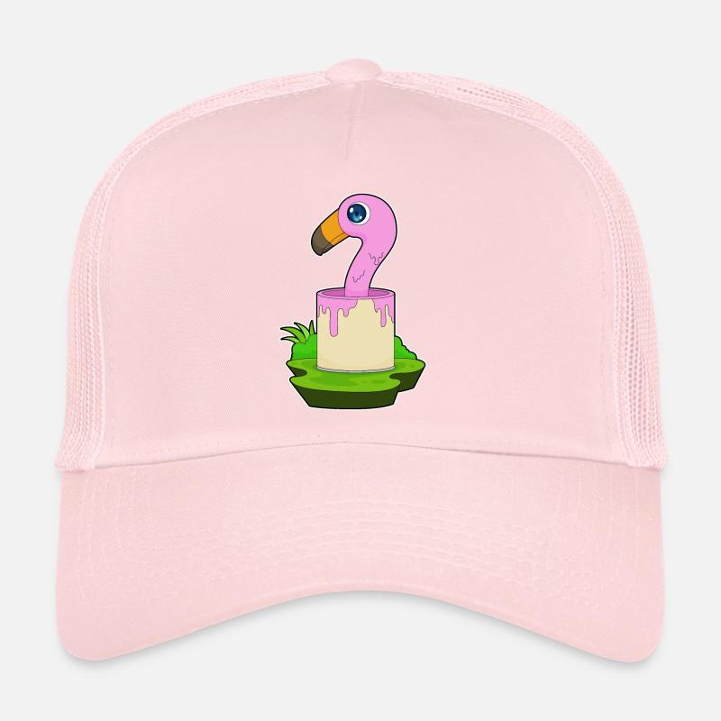 Flamingo Painter Paint Seau de peinture Casquette trucker 
